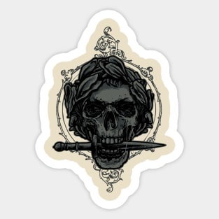 Caesars Skull Sticker